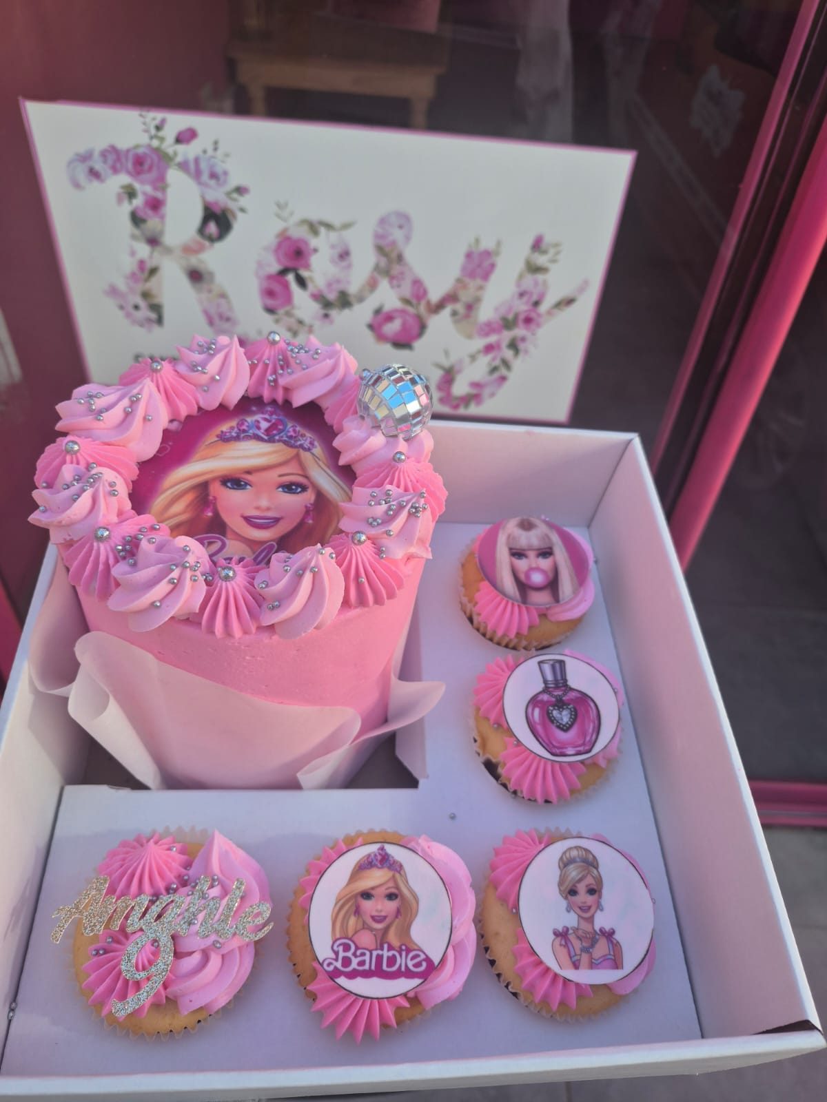 Pink Barbie Box Cake by Rosy's Cakes and Events